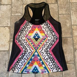 Lucky in Love | Aztek Inspired Print Athletic Tank